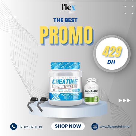 PACK CREATINE HX 300G + ONE A DAY + STRAPS