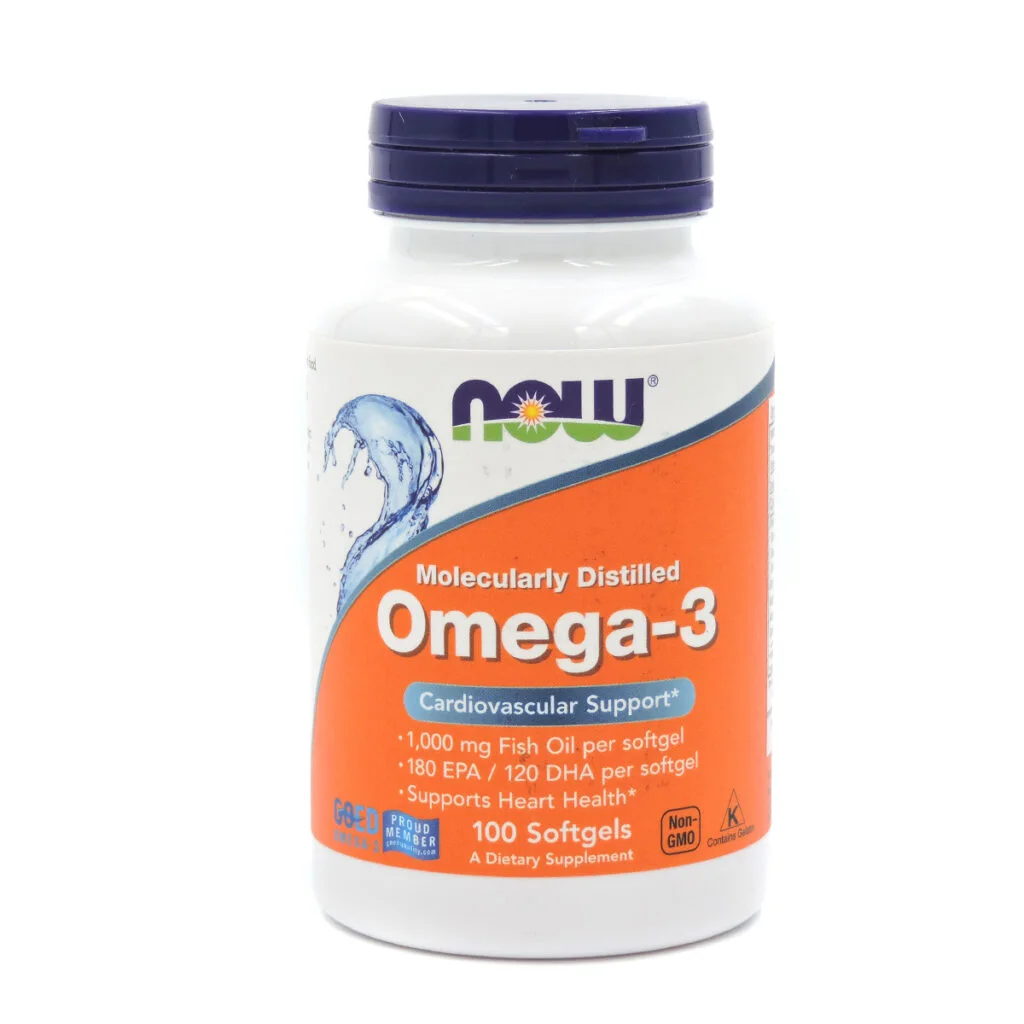 Omega 3 Now 100 softgels de 180 EPA/120 DHA