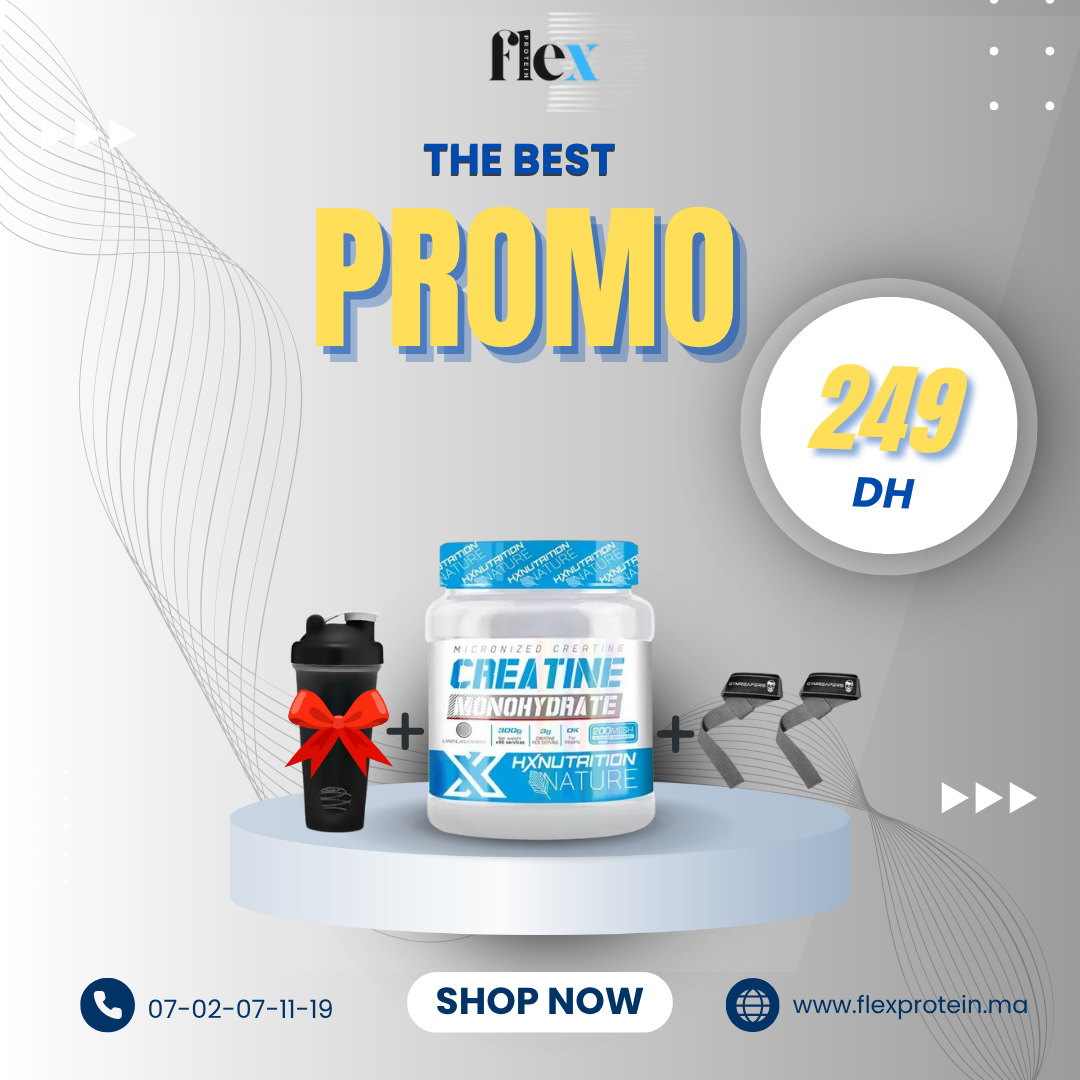 pack creatine HX + shaker + straps