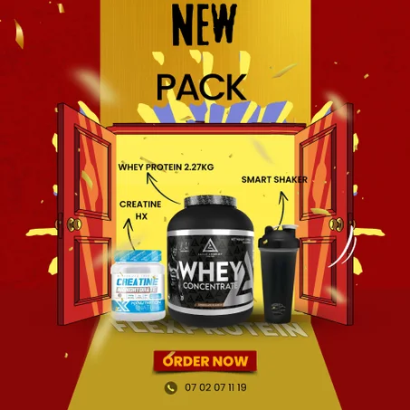 PACK WHEY PROTEIN LAZAR 227KG+CREATINE HX 300G+SMART SHAKER