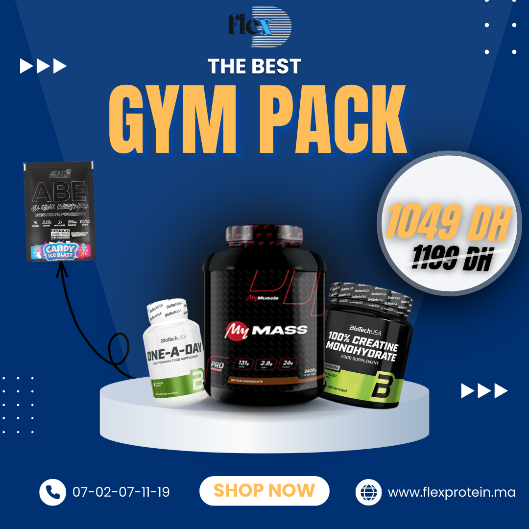 MY MASS 3,4 KG + CREATINE BIOTECH 300G + ONE A DAY 100 TABLETS + SACHET ABE
