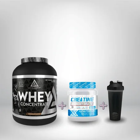 PACK WHEY PROTEIN LAZAR 227KG+CREATINE HX 300G+SMART SHAKER