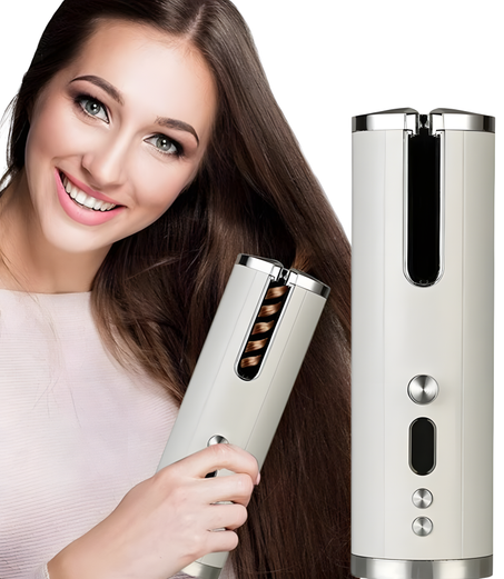مكواة تجعيد الشعر اللاسلكية الذكية – Smart Cordless Hair Curler