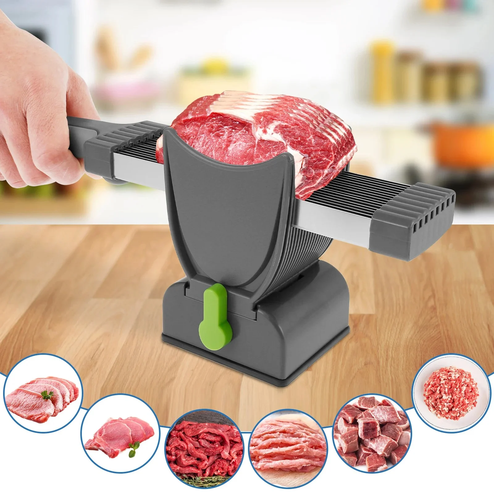 Manual Meat Tenderizer & Slicer Machine آلة تليين وتقطيع اللحم اليدوية"