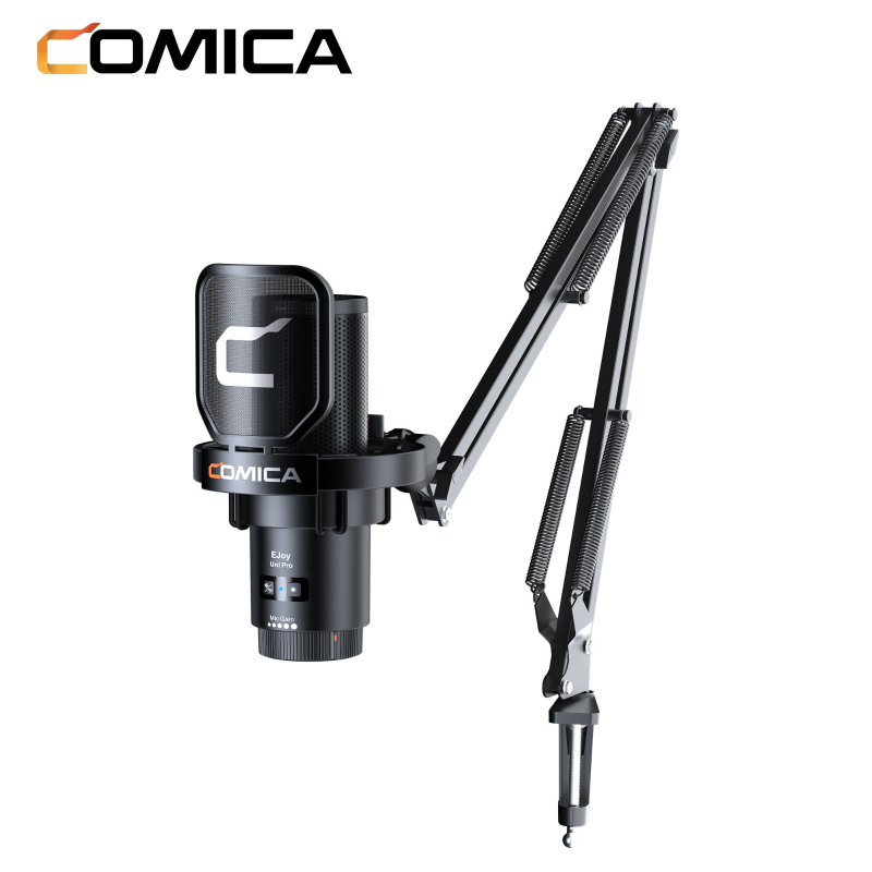 Micro Podcasts Comica EJoy Uni Pro – Microphone Cardioïde RGB USB  Sans Fil