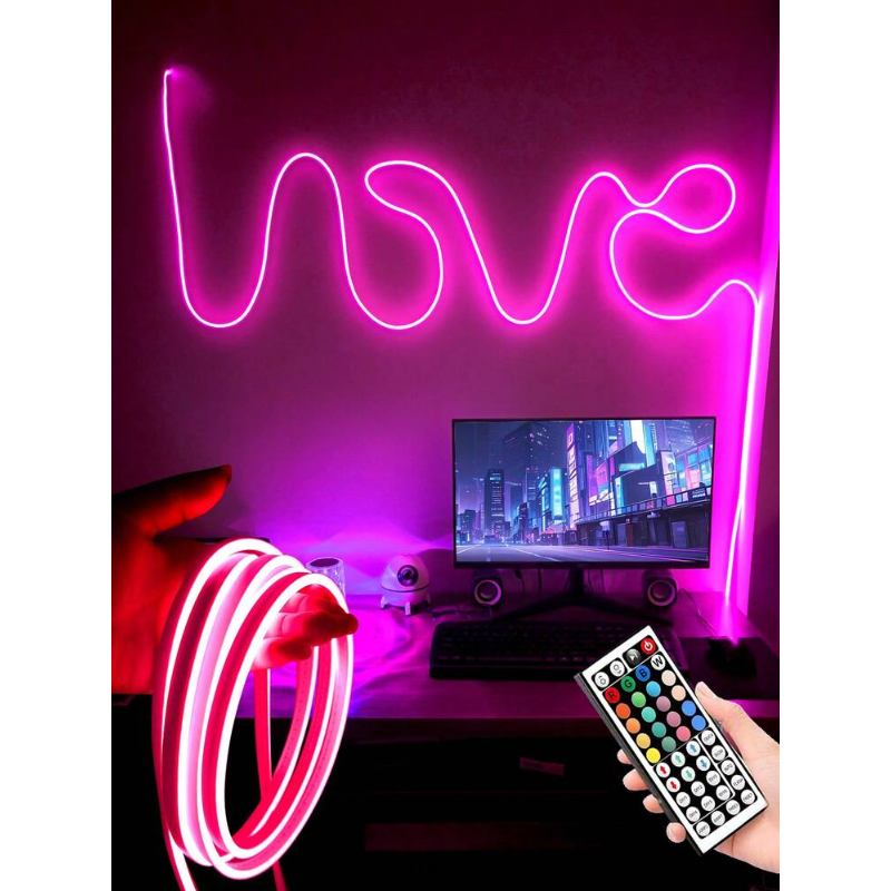 💡 Bande Lumineuse, Néon LED Strip, LED Mood Néon avec Contrôle Application