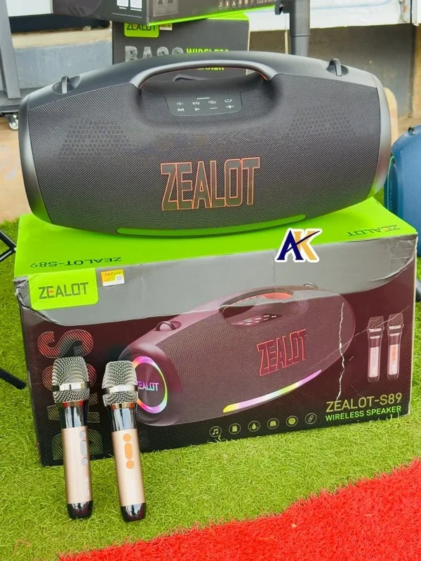 Zealot S89 – Puissant Woofer Bluetooth Portable 250W avec 2 Micros et Batterie 48 000mAh