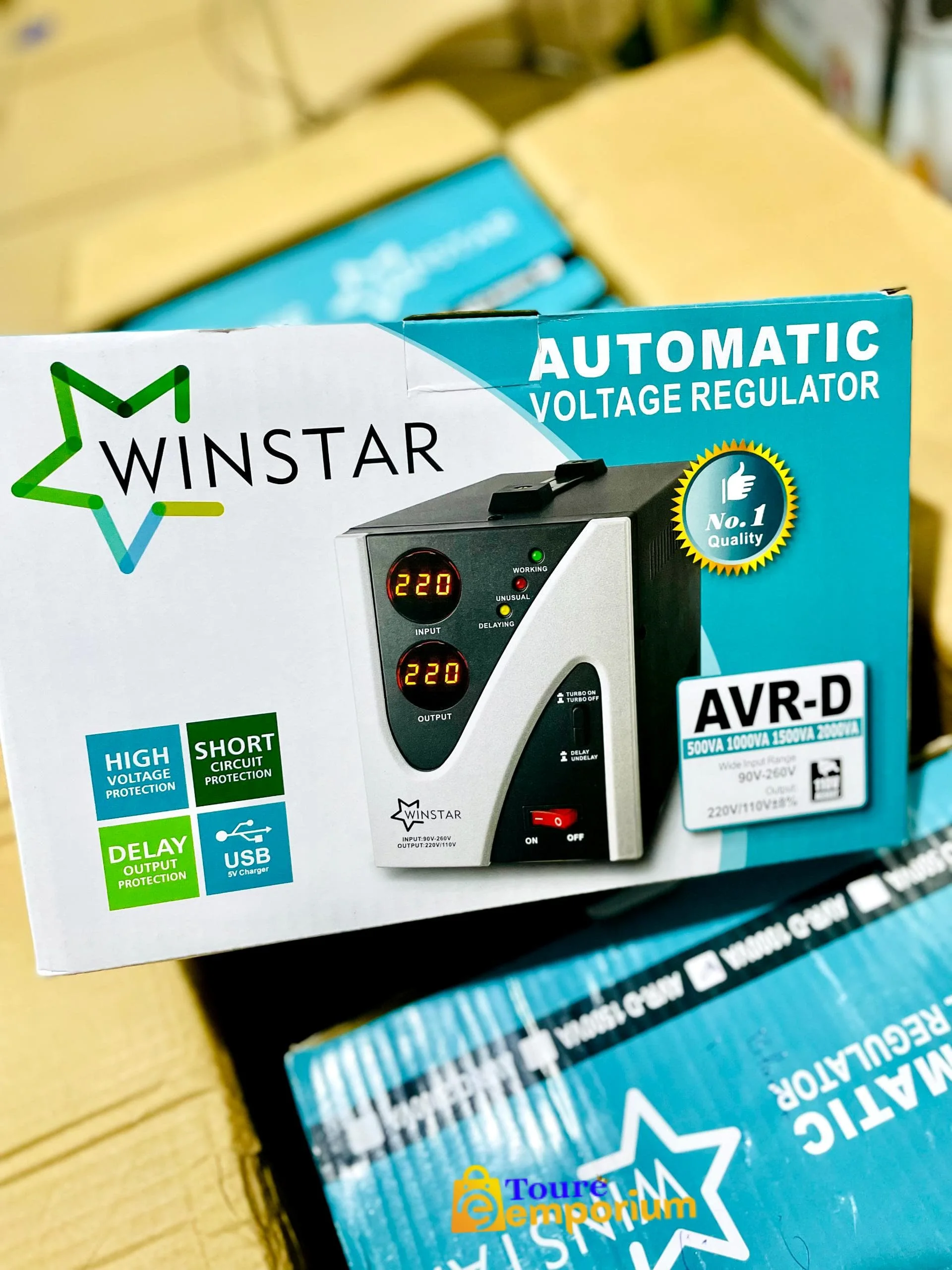 Régulateur de tension électrique Winstar 🔋 Capacités disponibles : 2000w