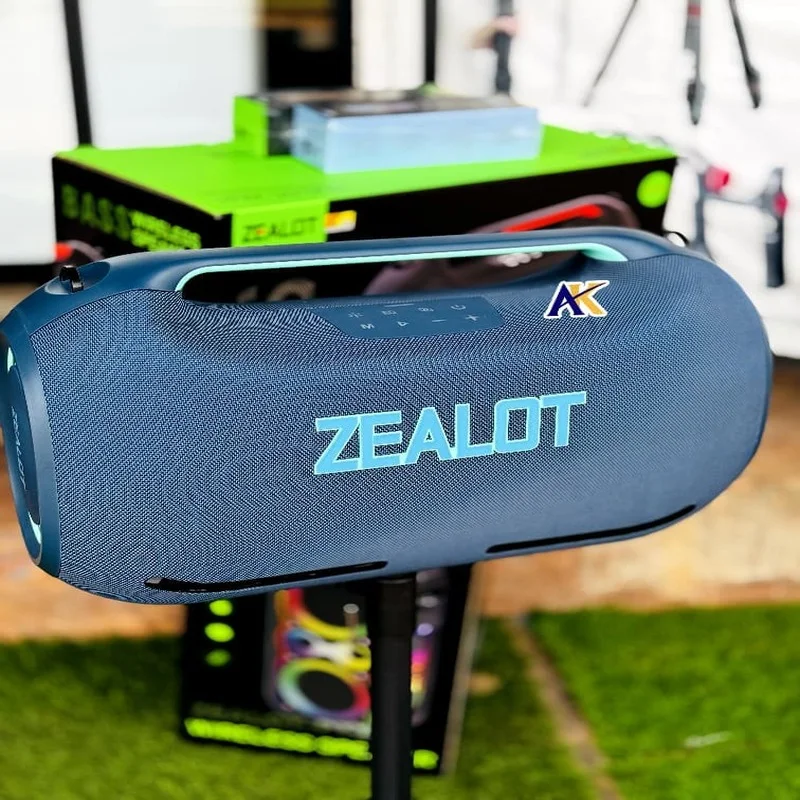Zealot ZE41 — Enceinte Portable Bluetooth Basses Puissantes avec 2 Micros Sans Fil