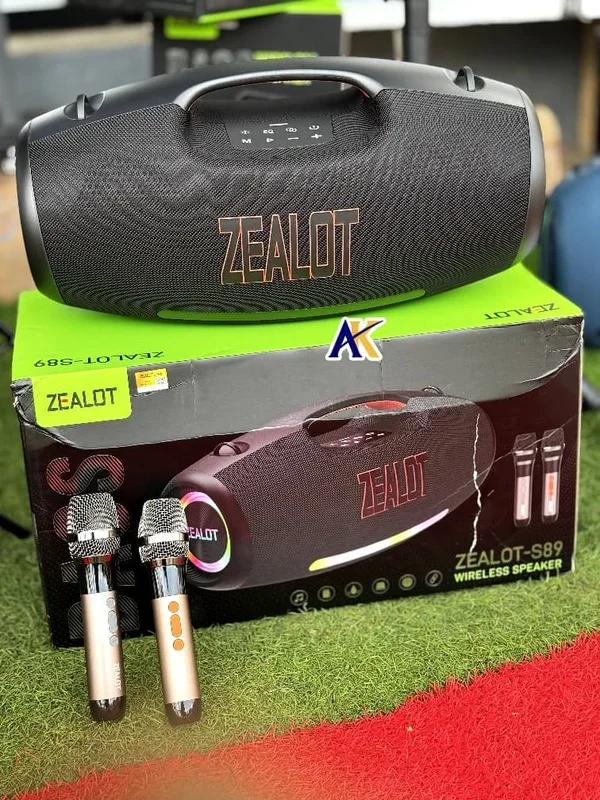 Zealot S89 – Puissant Woofer Bluetooth Portable 250W avec 2 Micros et Batterie 48 000mAh