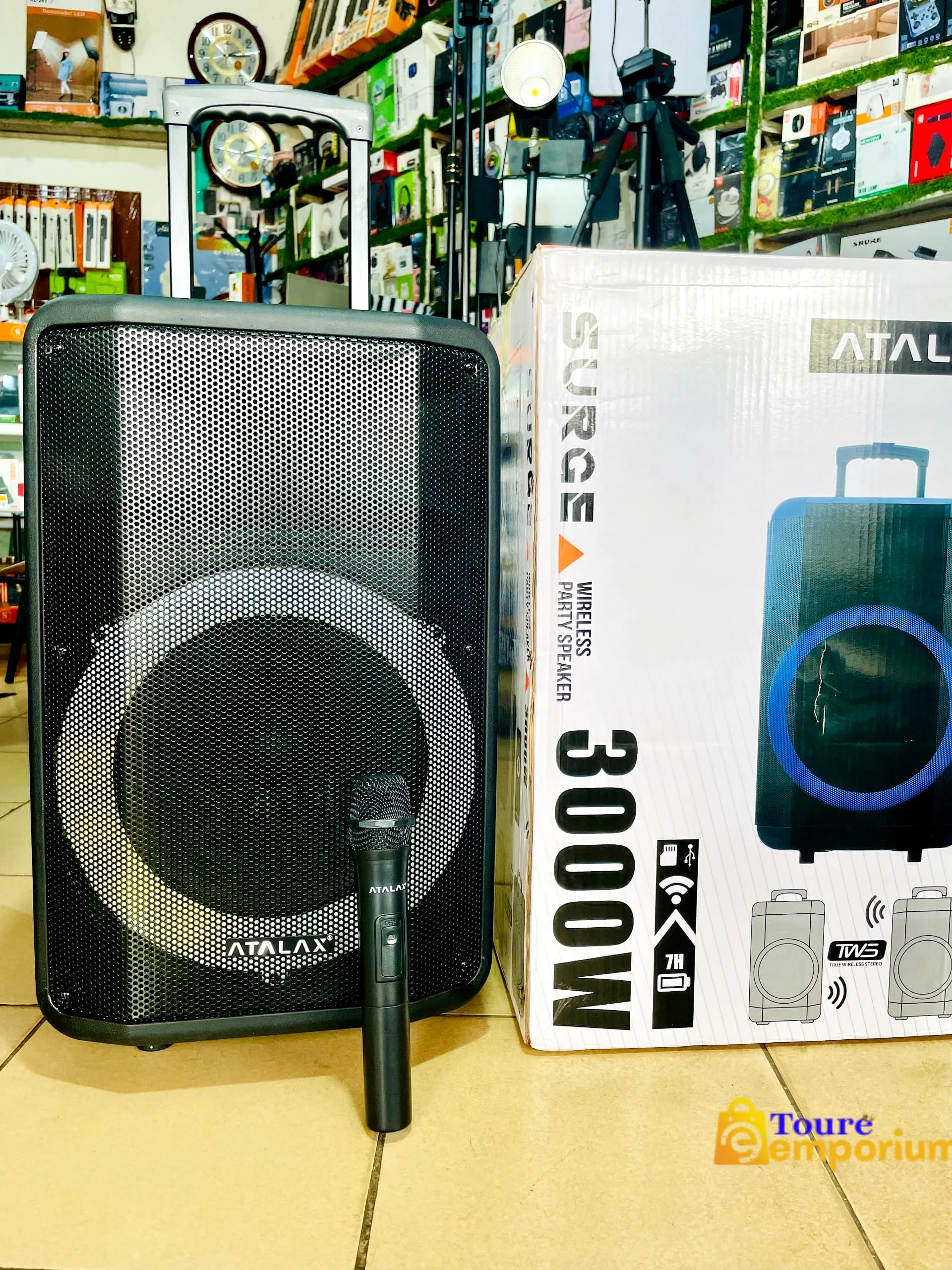 Puissant woofer haut-parleur Bluetooth Atalax Surge Puissance 3000W