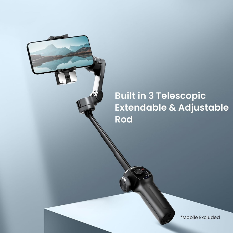 Stabilisateur Smartphone 3 Axes L9 (Gimbal) avec Détecteur de Mouvement