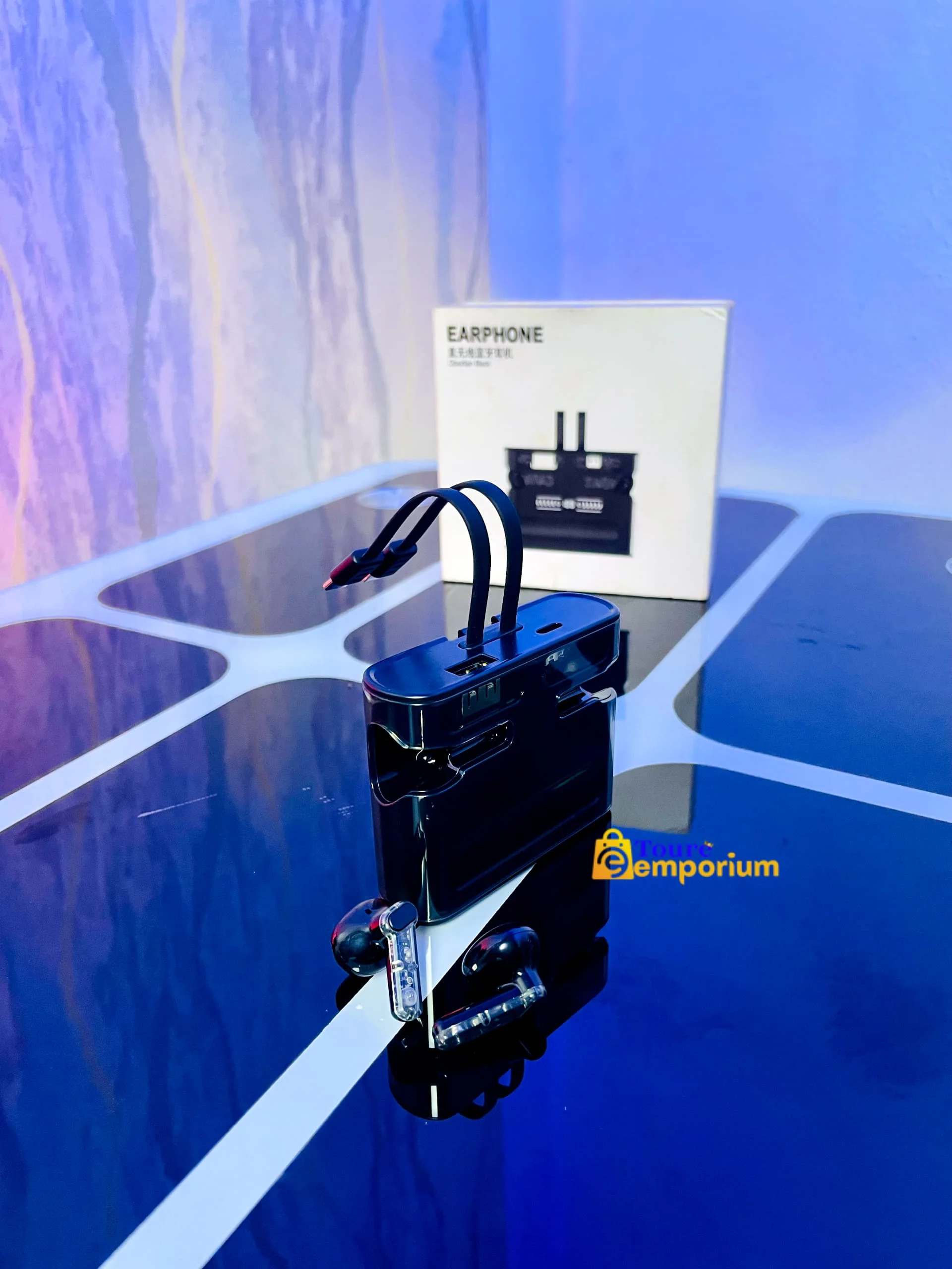 🎧 Écouteurs Bluetooth Transparents avec Fonction Power Bank