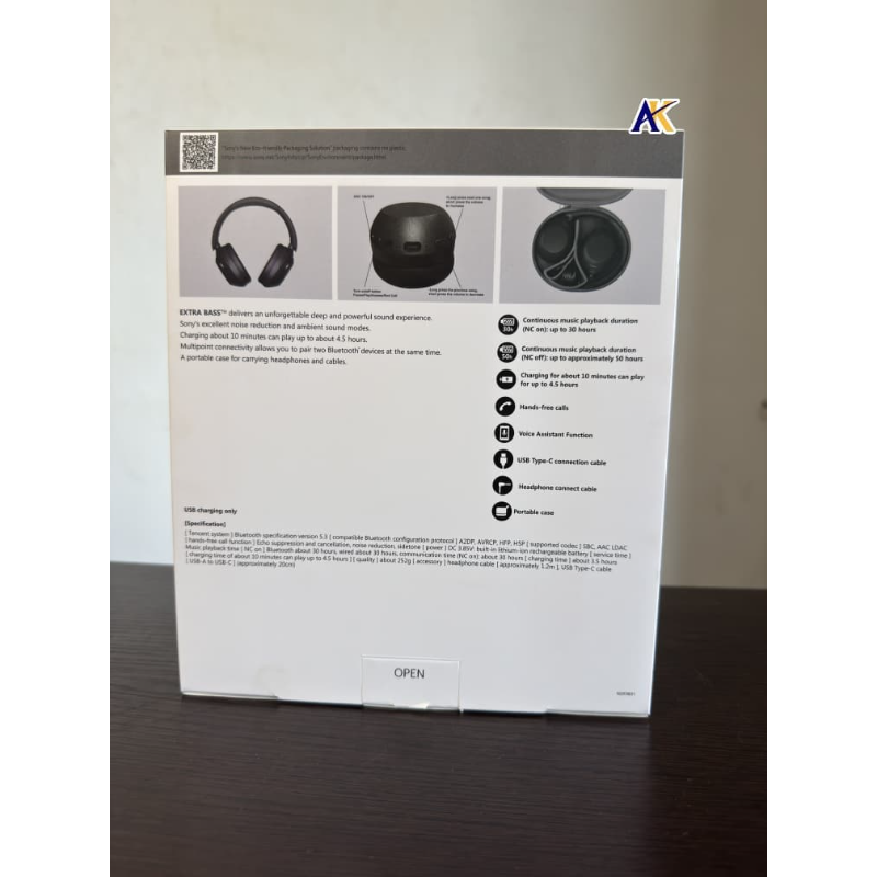 🎧 Casque Bluetooth à Réduction de Bruit EXTRA BASS™ Sony WH-XB910N