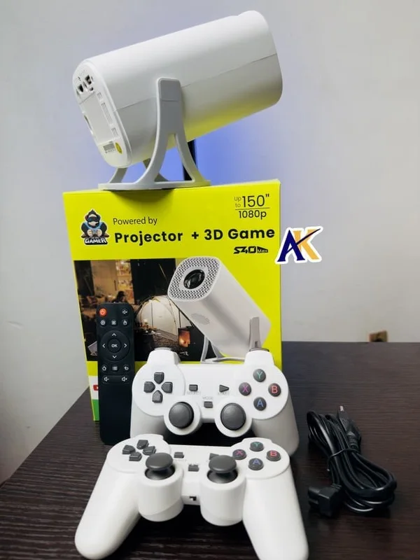 Projecteur 2-en-1 : Cinéma Maison & Console Gaming Rétro S40 Max