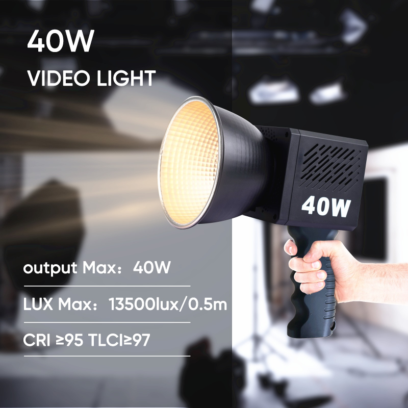 Projecteur LED COB 40W Rechargeable Photo/Vidéo M60