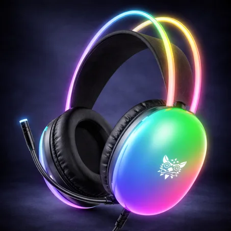 ONIKUMA X33 – Casque Gaming Professionnel RGB avec Son Puissant & Micro HD | Confort & Compatibilité Intelligente