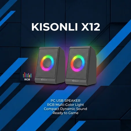 🔊 Enceintes PC : KISOI X12 RGB