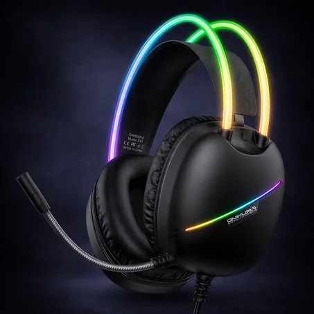 ONIKUMA X25 - RGB Gaming Headset  Son 3D & Micro Anti-Bruit | Immersion & Style