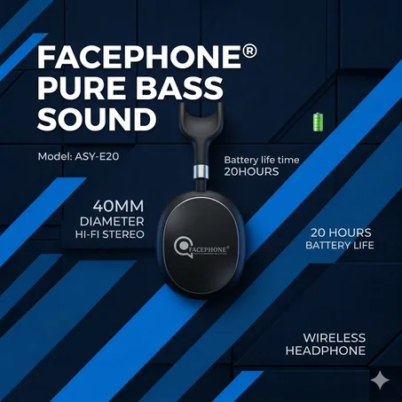 FACEPHONE PURE BASSE SOUND – Earbuds Bluetooth Premium | Basses Profondes & Son HD