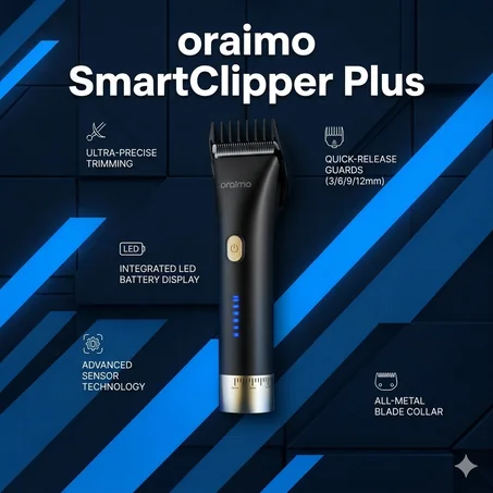 Oraimo Smart Clipper Pro – Tondeuse Sans Fil Haute Performance | Puissance & Précision