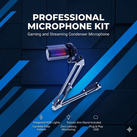 MICROMORE – Microphone Sans Fil Professionnel | Audio Clair & Réduction de Bruit