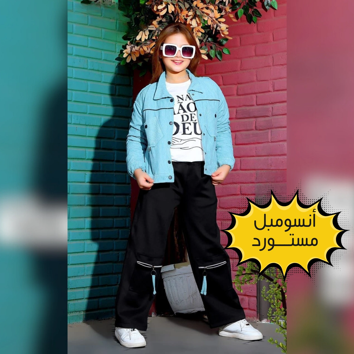 ✨ أنسومبل بناتي مستورد 3 بياس – إطلالة كاجوال أنيقة ✨