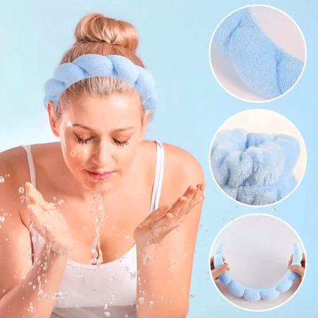 3 pièces ,1 bandeau de maquillage, 2 bandeaux de poignet