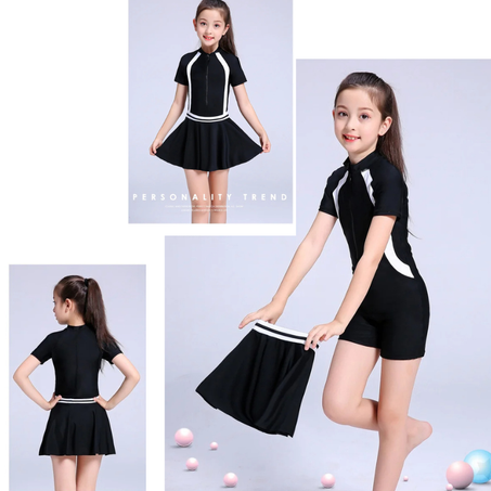 Maillot de bain pour filles 2 pièces , protection UV et séchage rapide