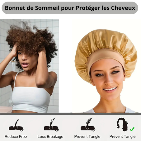 Bonnet de Sommeil pour Protéger les Cheveux, Convient pour Dormir
