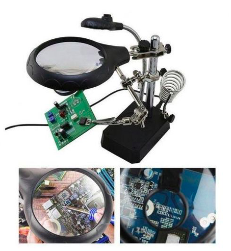 support a souder loupe pince auxiliaire ,Soudage Loupe Électrique Fer À Souder