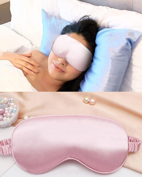 masques de sommeil - Confortable - En satin bio - Avec bandeau réglable