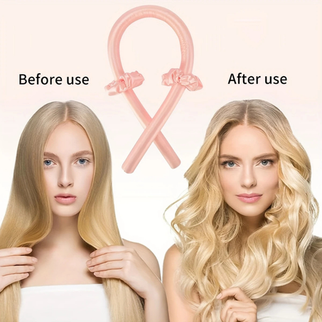 Bigoudi sans chaleur, réveillez-vous avec des boucles naturellement belles.