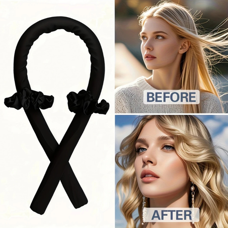 Bigoudi sans chaleur, réveillez-vous avec des boucles naturellement belles.