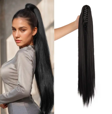 queue de cheval longue pince à griffes , noir