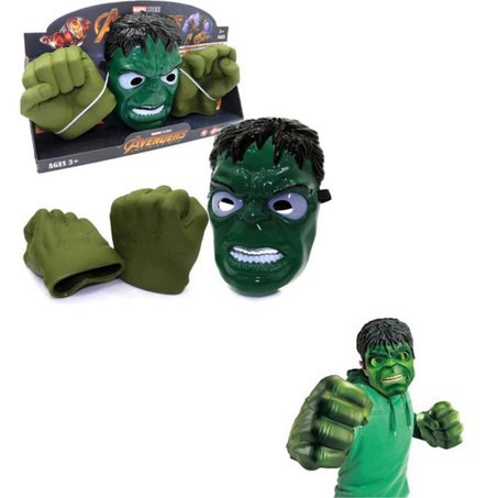 Pack de gants avec masque Hulk