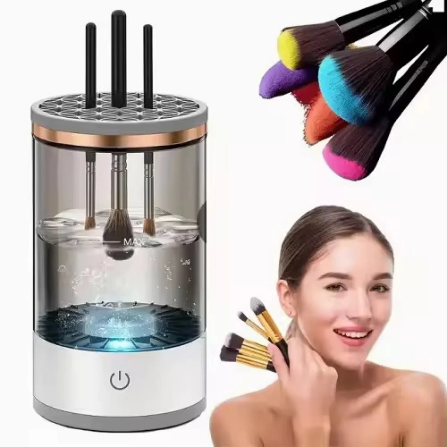 Nettoyeur Électrique Automatique pour Pinceaux de Maquillage