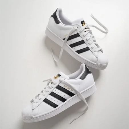 superstar white black