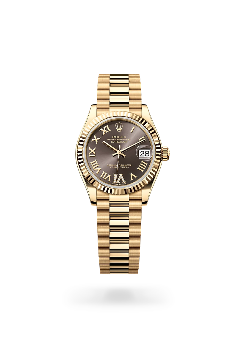 rolex datejust gold