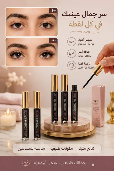👁️ مقوي الرموش الطبيعي