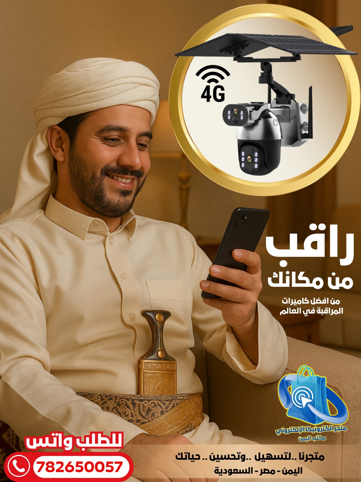 افضل واجود انواع الكاميرات المراقبة بالطاقة الشمسية تقرب مسافة 2000 متر ضمان 5 سنوات