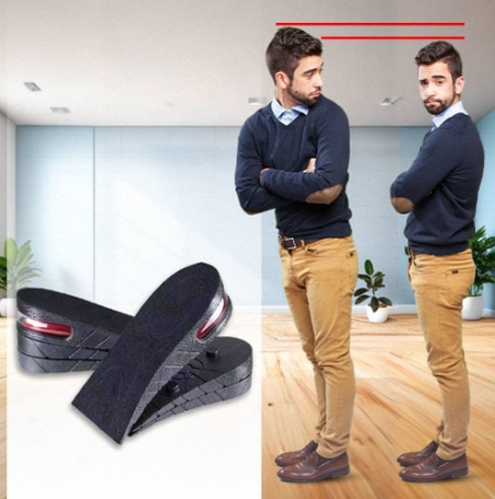Silicone heel to increase height