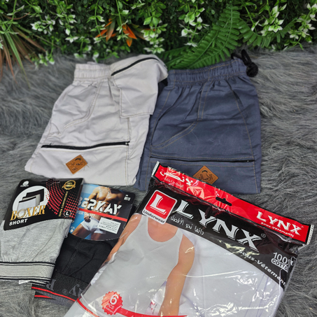 2 سراول نصف الساق + ملابس داخلية