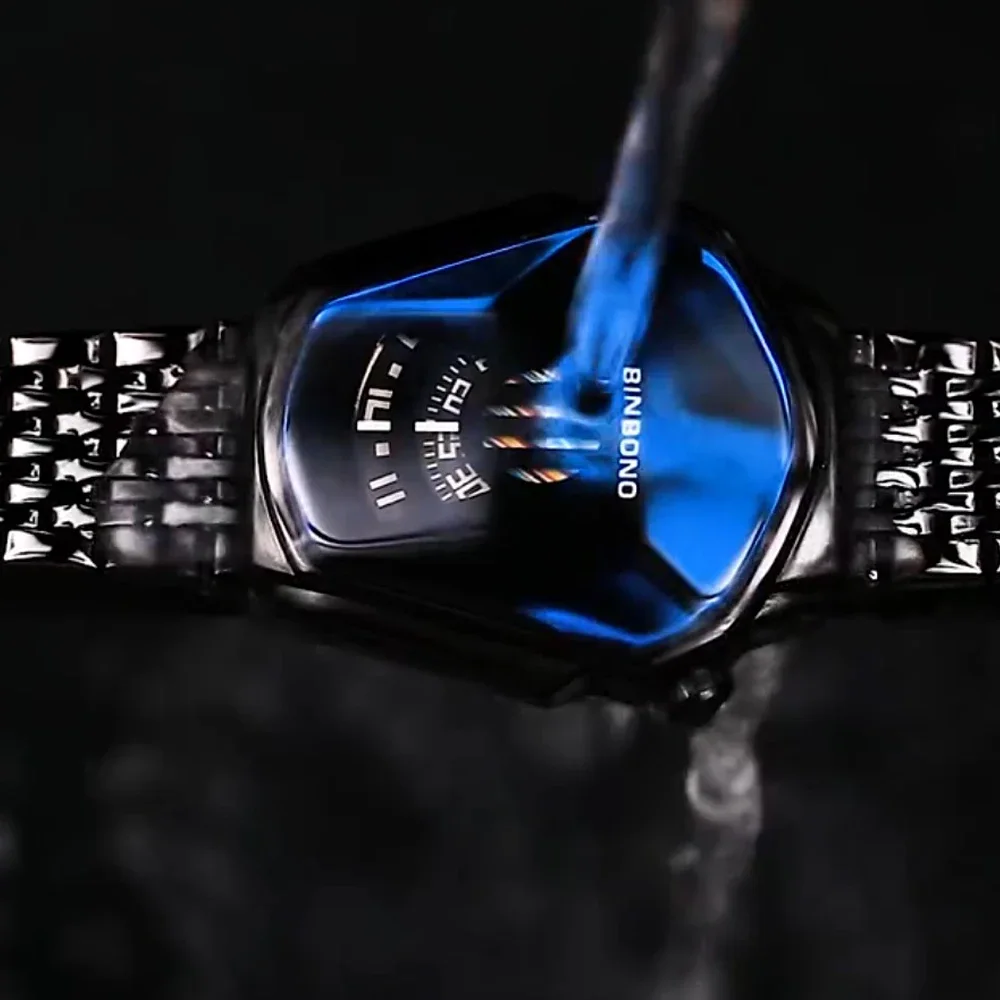 ساعة رجالية بسوار معدن فضي — فخامة تسبقك ⌚️