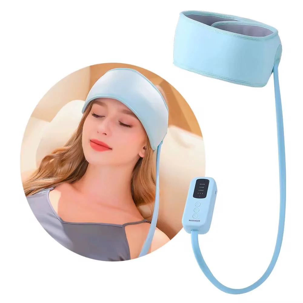 Sleep Aid Head Massager Airbag Wrapping Cap Scalp Massage Instrument with Air Compression Relaxation Rechargeable Use