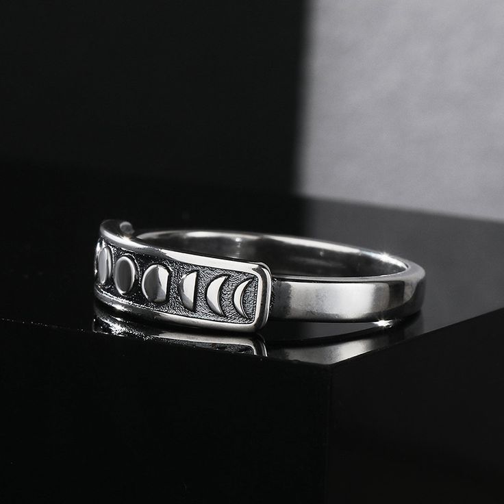 Bague Lune en Argent 925 pour Femme – Élégance et Mystère