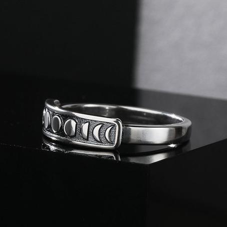 Bague Lune en Argent 925 pour Femme – Élégance et Mystère