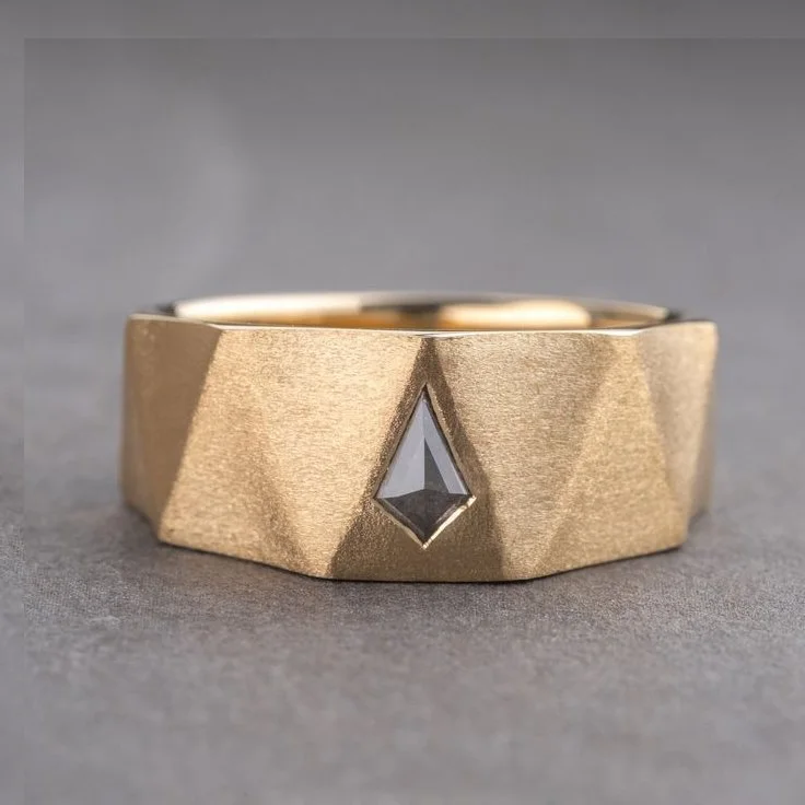 Bague Homme en Cuivre avec Pierre – Élégance et Caractère