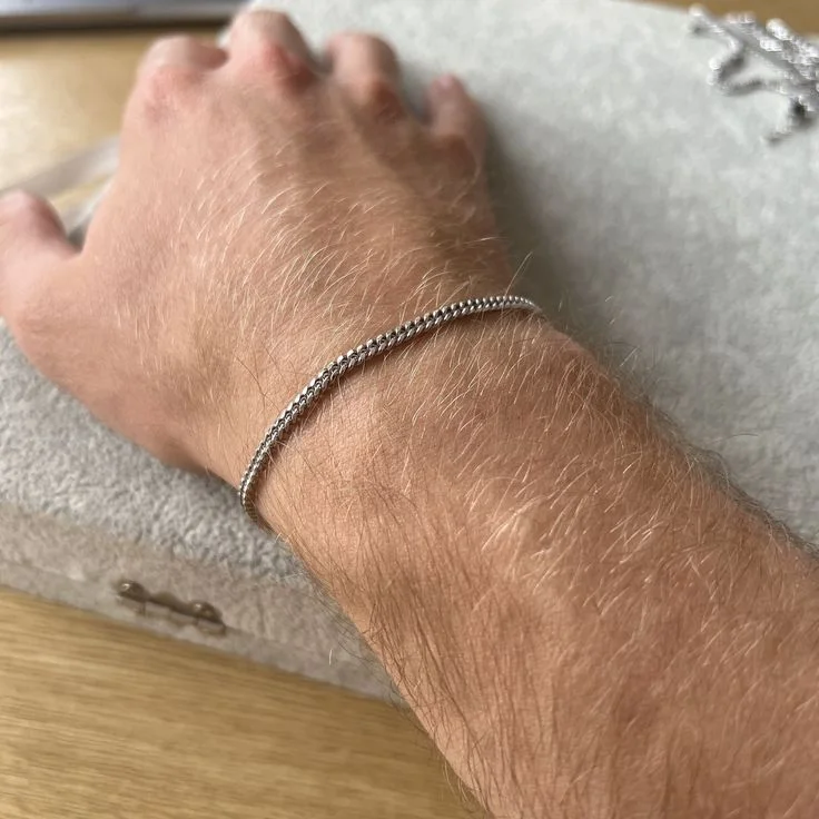 Bracelet pour homme en argent – Élégance intemporelle