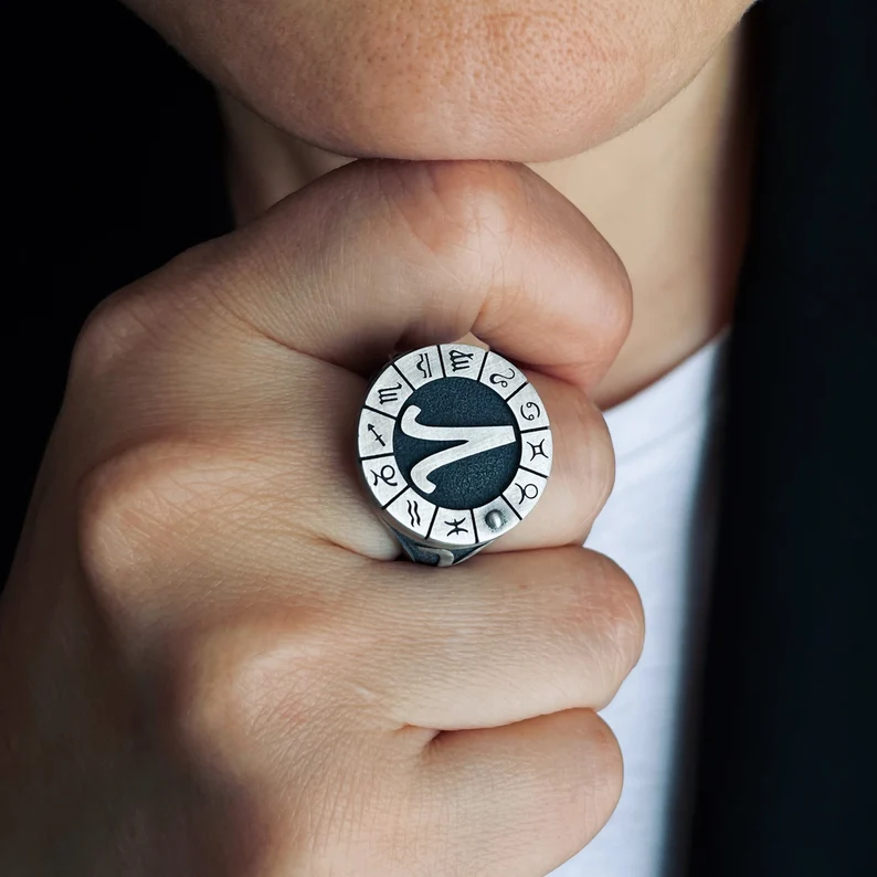 Chevalière Zodiaque Bélier pour Homme – Bague